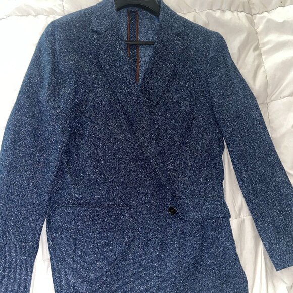 Bonobos Unstructured 42R Blazer - Navy Donegal - Picture 1 of 6